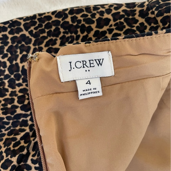 J Crew leopard pencil skirt size 4 nwot - Picture 5 of 7